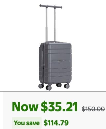77% Off Expandable Carry-On at Walmart deal at Walmart