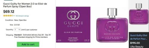 Gucci Guilty Parfum Lowest Price Ever deal at Woot