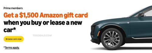Get $1500 Gift Card with New Car via Amazon Autos deal at Amazon