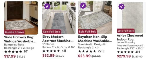 Up to 70% Off Rugs at Wayfair - As Low as $18 deal at Wayfair