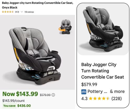 $436 Off Baby Jogger Car Seat at Walmart deal at Walmart