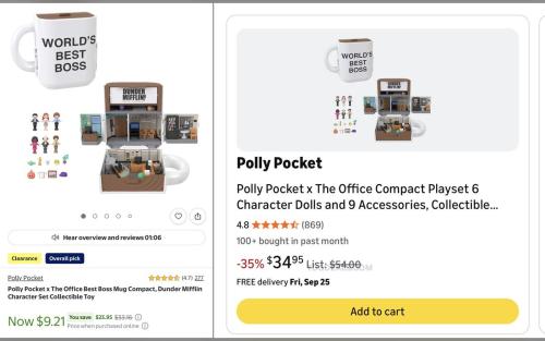 Polly Pocket The Office Mug for $9.21 deal at Walmart