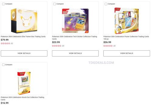 Pokémon 30th Celebration Products at Ace Hardware deal at Ace Hardware