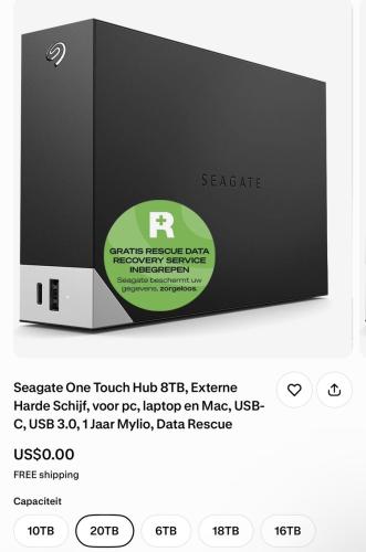 Free 8TB Seagate Hard Drive