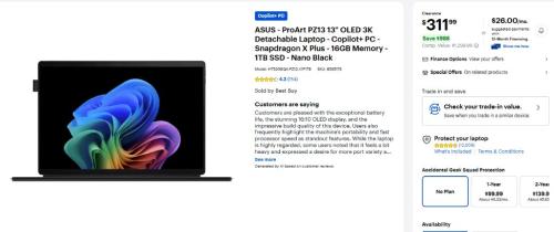 ASUS Laptop $312 at Best Buy - $988 Off deal at Best Buy