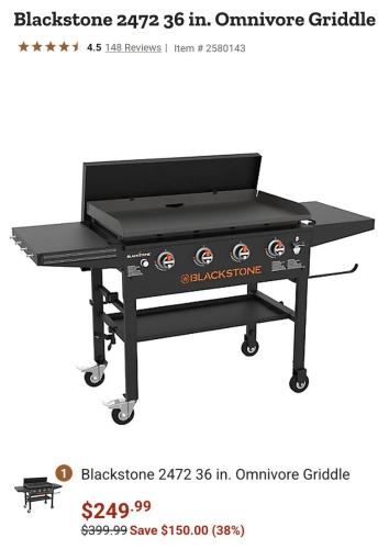 Blackstone Griddle Drops to $250 - Lowest Ever deal at Tractor Supply