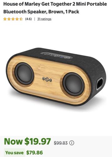 House of Marley Speaker $80 Off at Walmart deal at Walmart