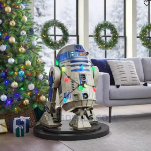 3.5 FT Animated LED R2-D2 Restock deal at Home Depot