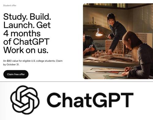 4 Months Free ChatGPT for College Students