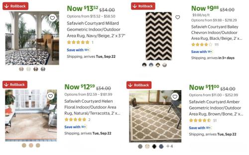 Up to 80% Off Safavieh Rugs at Walmart deal at Walmart