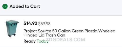 Trash Cans Drop to $14.92 at Lowe's deal at Lowe's