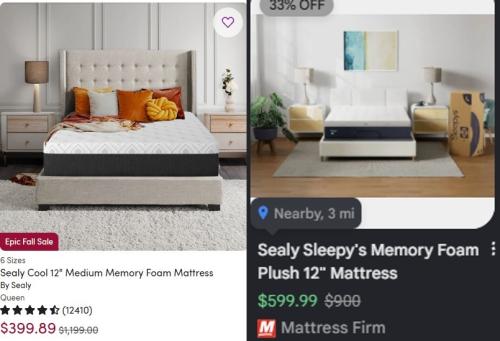 67% Off Sealy Queen Mattress at Wayfair deal at Wayfair