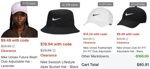 Nike Hats as Low as $9 at Fanatics deal at Fanatics
