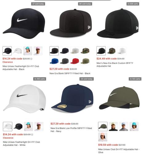 Nike Hats Under $13 at Fanatics deal at Fanatics