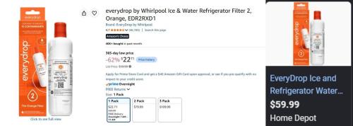EveryDrop Water Filter Lowest Ever $22