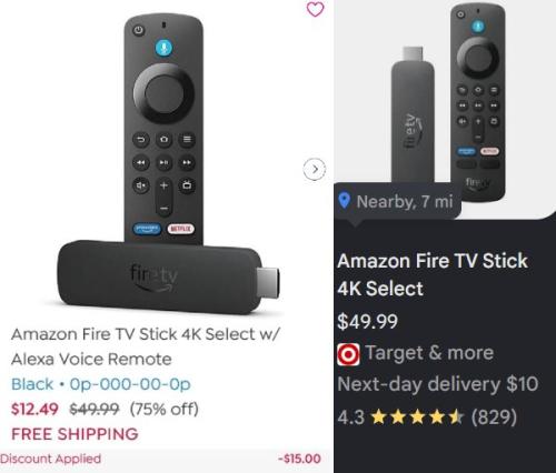 Amazon Fire Stick 4K for $12 with Code deal at Amazon