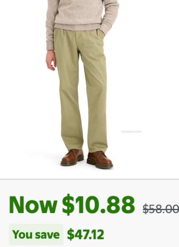 Dockers Men's Chino Pants for $10.88 deal at Walmart