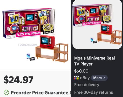 MGA MiniVerse Real TV Player Preorder $24.97 deal at Walmart
