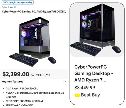 CyberPower Gaming PC $1150 Off at Walmart deal at Walmart