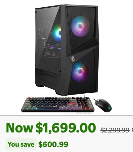 MSI Codex Z2 RTX 5070 Ti PC $600 Off at Walmart deal at Walmart