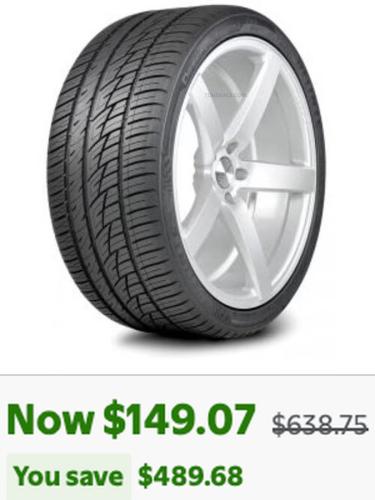 Delinte DS8 Tires Set of 4 for $149 - 77% Off deal at Walmart