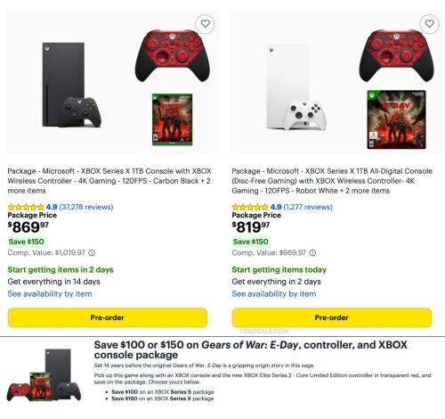 $150 Off Xbox Series X Bundles at Best Buy deal at Best Buy