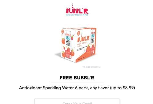 Free Bubbl'r 6-Pack Sparkling Water