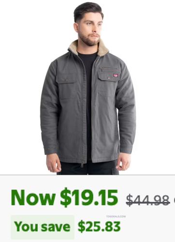 Wrangler Workwear Men's Jacket for $19.15 deal at Walmart