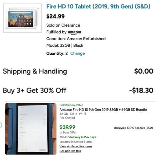 Fire HD 10 Tablets for $17.50 on Woot deal at Woot