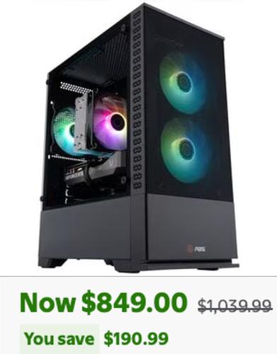 ABS RTX 5060 Gaming PC for $849 at Walmart deal at Walmart