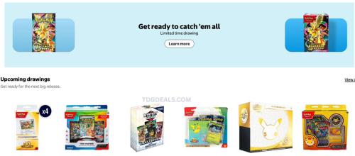Pokémon Walmart Draw Alert deal at Walmart