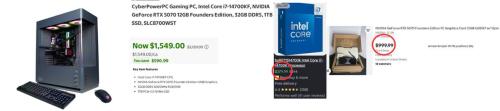 CyberPower RTX 5070 PC Over $580 Off deal at Walmart