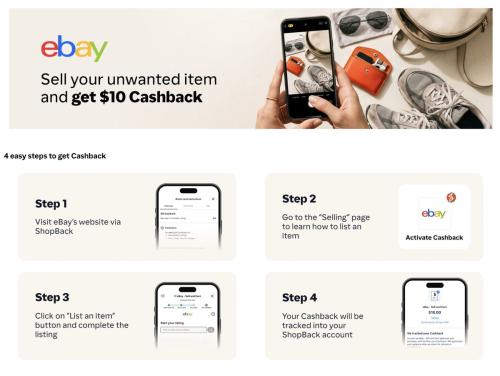 Get $25 Free on eBay for New Listings deal at eBay