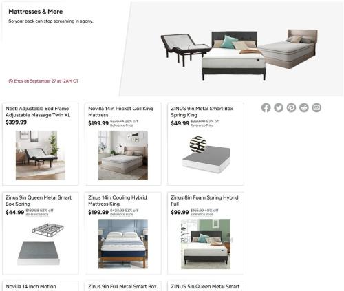 Woot Mattress Sale: Zinus, Novilla & More deal at Woot
