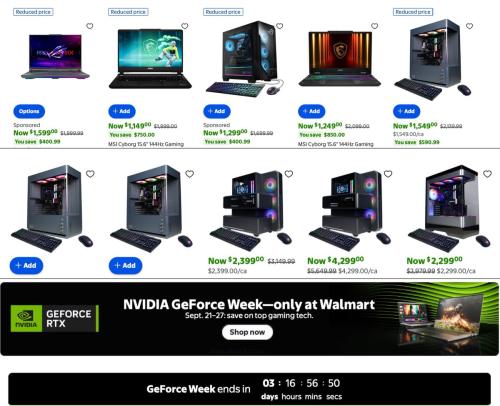 NVIDIA GeForce Week Gaming Deals at Walmart deal at Walmart