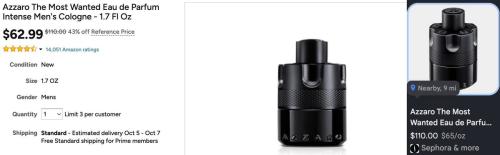Azzaro Cologne at Woot - $62 (Was $110) deal at Woot