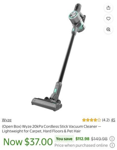 Cordless Vacuum for $37 (Was $150)