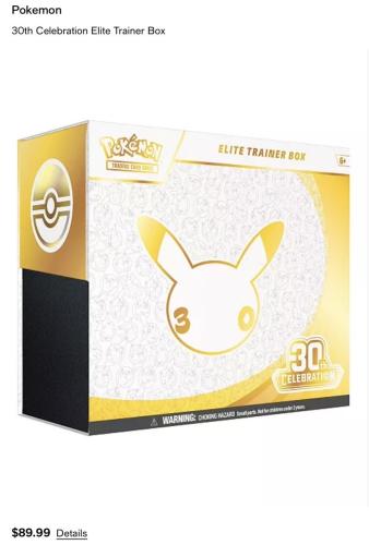 Pokémon 30th Anniversary Box at Macy's Lowest Price deal at Macy's