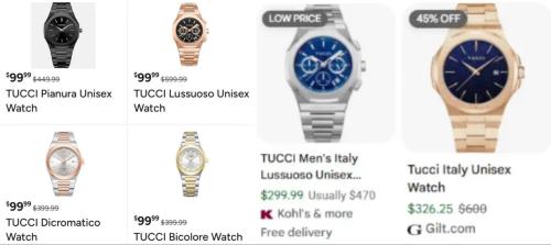 Tucci Watches Down to $99 from $600 deal at Woot